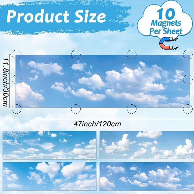 4 Pcs Fluorescent Light Covers - Image 2