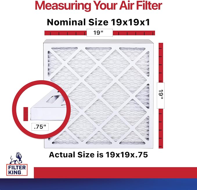 Filter King 19x19x1 Air Filter | 12-PACK | MERV 11 HVAC Pleated A/C Furnace - Image 2