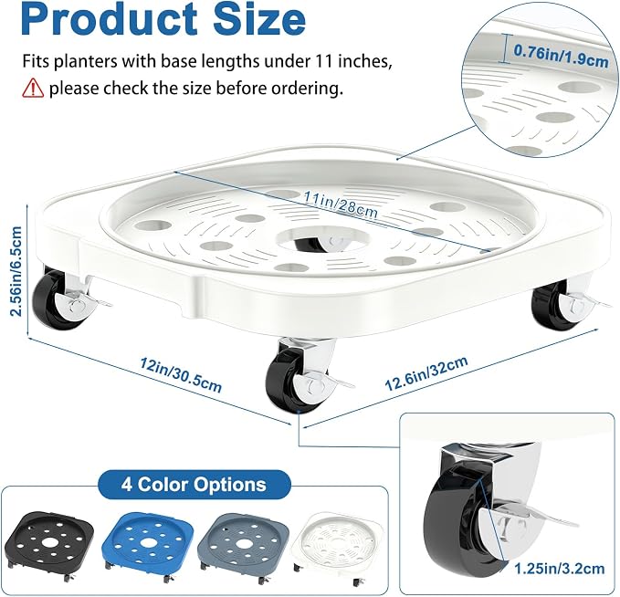 2 Pack 11'' Heavy Duty 5 Gallon Water Jug Holder Caddy - Image 4