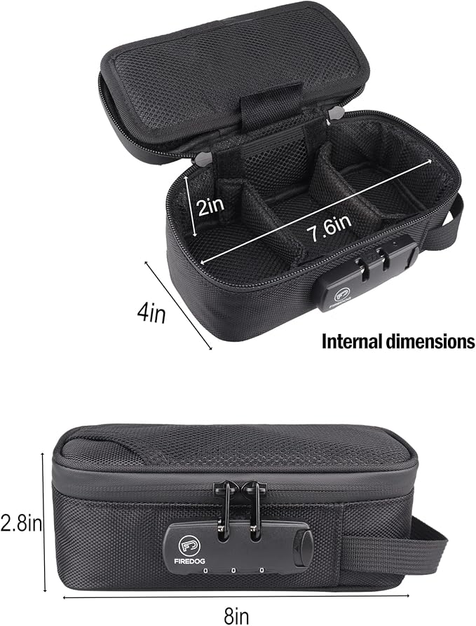FIREDOG Smell Proof Bag with Lock, Carbon Lined Smell Proof Case Containers - Image 7