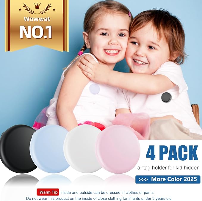 for AirTag Holder 4 Pack for Kids Hidden, Hidden Discreet Toddler Tracker - Image 5