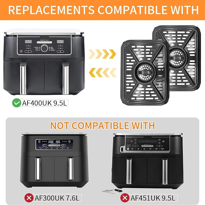 Air Fryer Grill Pan for Ninja Foodi DZ401 DZ550 10QT DualZone Air Fryers - Image 3