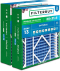 Filterbuy 20x21x5 Air Filter MERV 13 Optimal Smoke & Allergy Defense, by Filterbuy