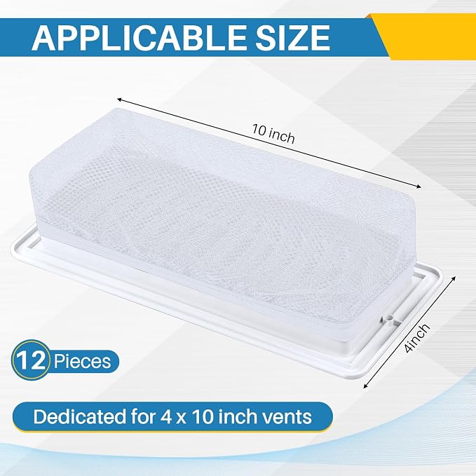 Zonon 12 Pcs Floor Register Trap Cover Vent Screen - Image 5