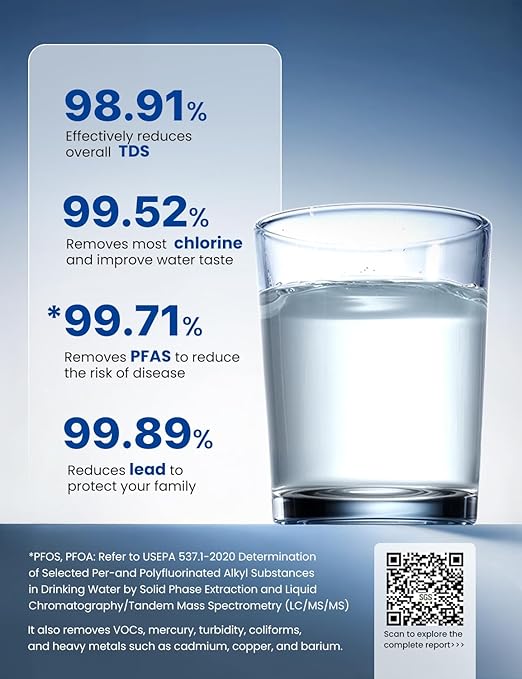 NOVETE Smart Reverse Osmosis Water Filter Countertop, UV 8-Stage RO Water - Image 5