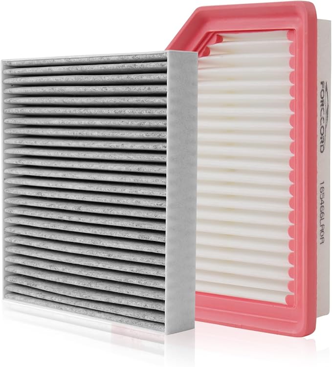 Cabin & Engine Air Filter Fit for Nissan Sentra 2.0L 2020-2024 Activated Carbon by Forccord