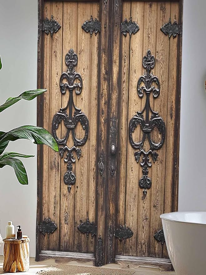Sheer Curtains 84 Inches Long, Barn Door Semi Sheer Curtains Light Filtering - Image 4