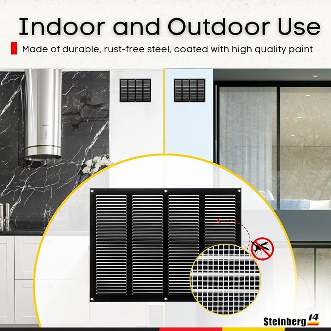 Steinberg14 Black Vent Cover 14x10 - Image 6