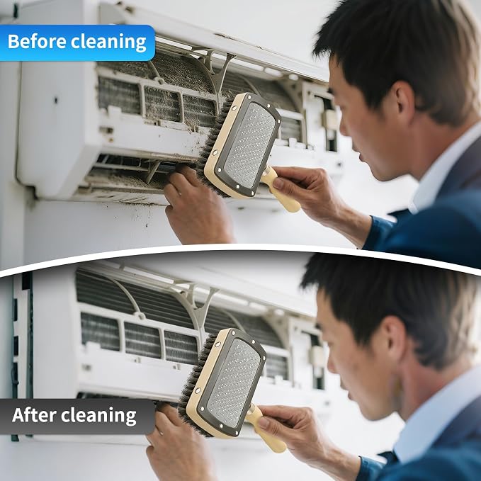 4Pcs AC Coil Cleaning Brush Set, Coil Cleaning Fin Brush - Image 6