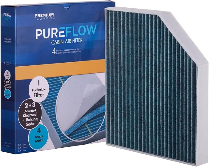 PUREFLOW PC6071X Cabin Air Filter | Fits 2010-2017 Audi Q5 2.0L, 3.0L; - Image 3