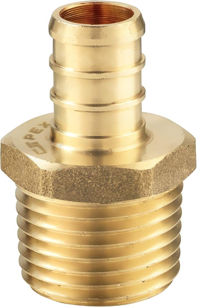 30 PCS EFIELD Pex Barb Crimp Brass Fittings 1/2 inch x 1/2 inch NPT Male Adapter - Image 8