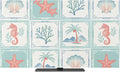 Summer Ocean Beach Palms Indoor TV Cover, Elastic TV Screen Protector Coastal by Unknown