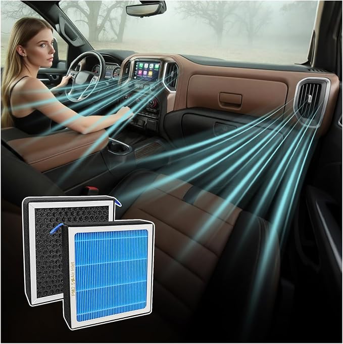 MASHA Cabin Air Filter for Chevy Silverado Blazer 2019-2025 Corvette 2020-2025 by MASHA
