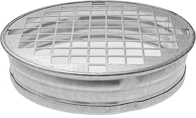 5" Inch Duct End Cap with Steel Mesh by RepaMarket