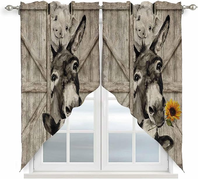 Funny Farm Animals Swag Valances by Unknown
