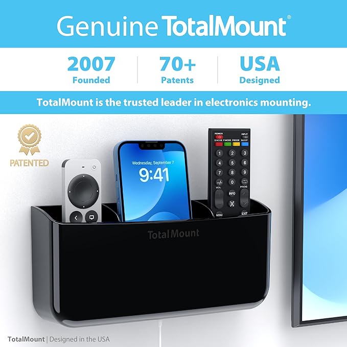 TotalMount Hole-Free Remote Holder – Eliminates Need to Drill Holes in Your Wall - Image 5