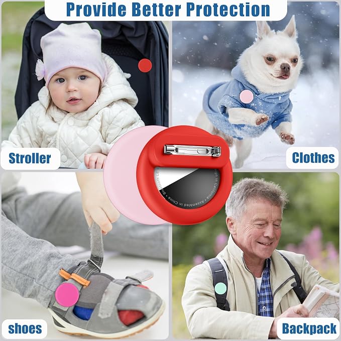 for AirTag Holder 8 Pack for Kids Hidden, Hidden Discreet Toddler Tracker - Image 4