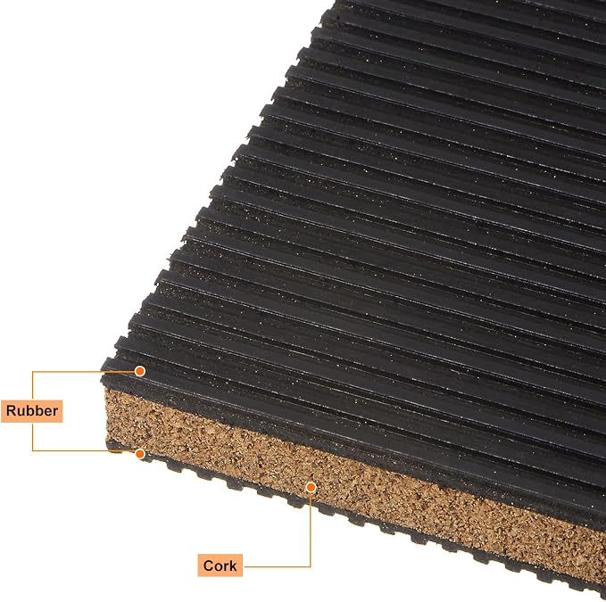HARFINGTON 4pcs Rubber Anti Vibration Pads 3" x 3" x 7/8" Isolation Vibration - Image 4