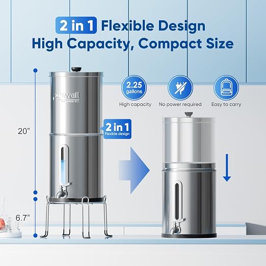 Purewell 2.25G Gravity Water Filter System - Image 9