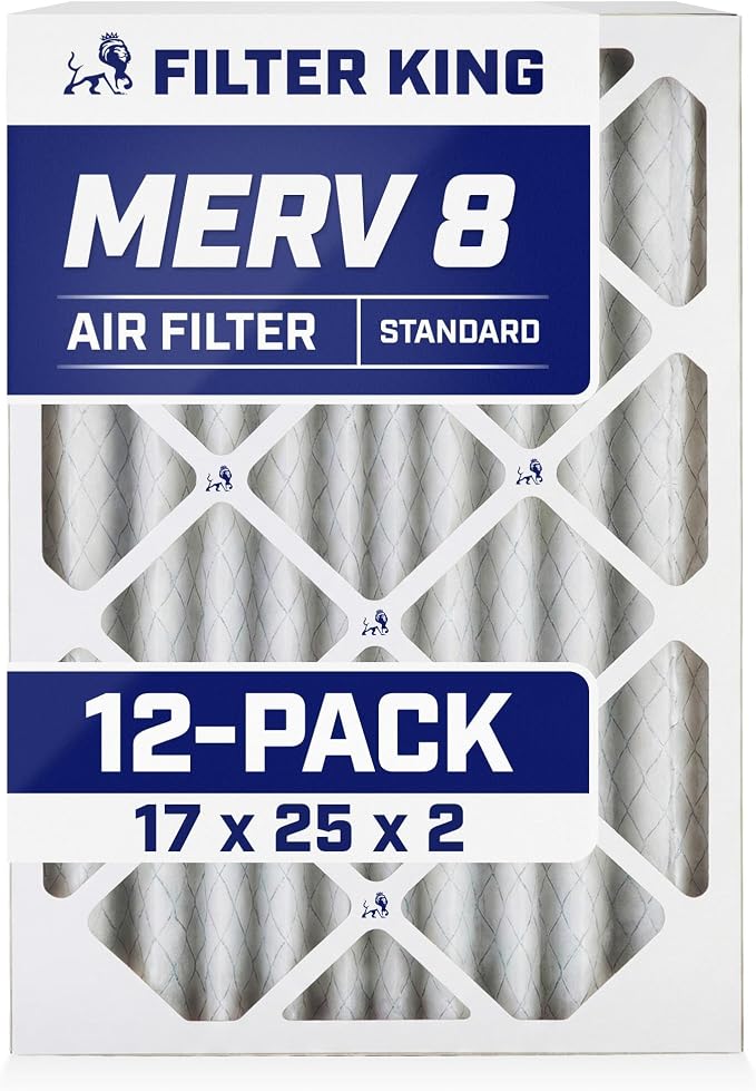 Filter King 17x25x2 Air Filter Dust & Allergy Control AC Furnace Filters by FilterKing