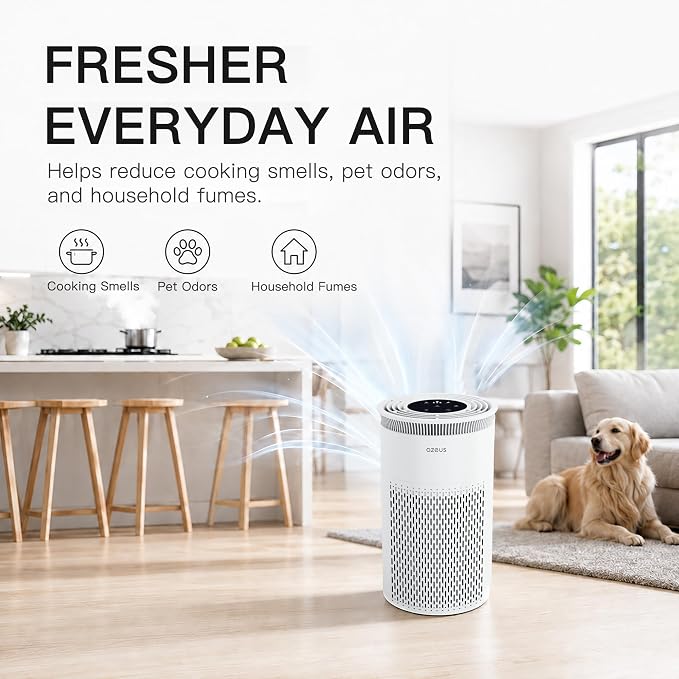 Azeus Air Purifier for Large Rooms, 25db Filtration System Cleaner Odor - Image 10