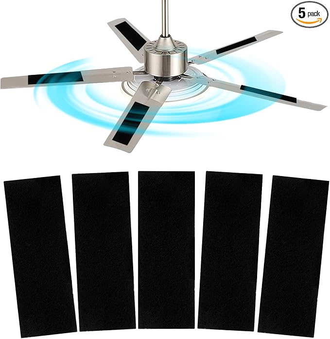 Ceiling Fan Filters for Blade, Activated Coconut Carbon Fan Filter for Ceiling by Unknown