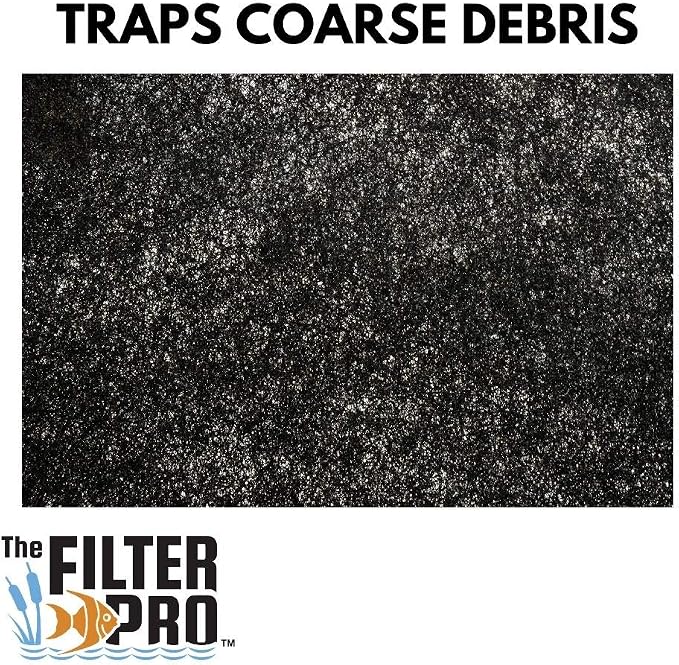 Black Coarse Filter Media, 1.25" Thick, Ponds or Water Gardens, Made in USA - Image 4