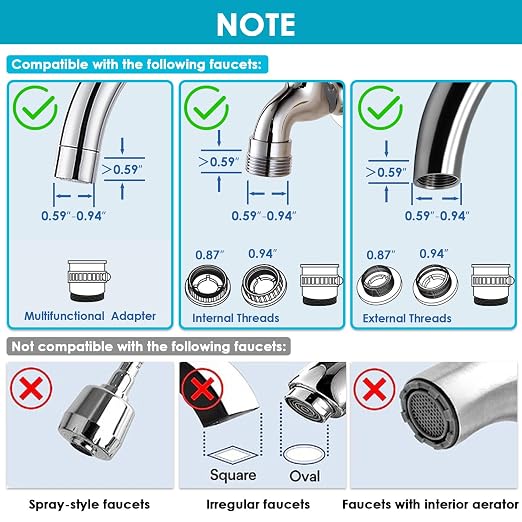 Vortopt Advanced Sink Faucet Filter, NSF Certified Faucet Installation System - Image 3