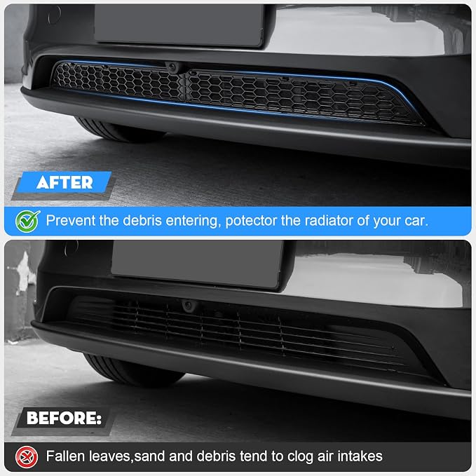 Grille Mesh Inserts for 2026 Tesla New Model Y Premium Front Air Inlet Vent - Image 6