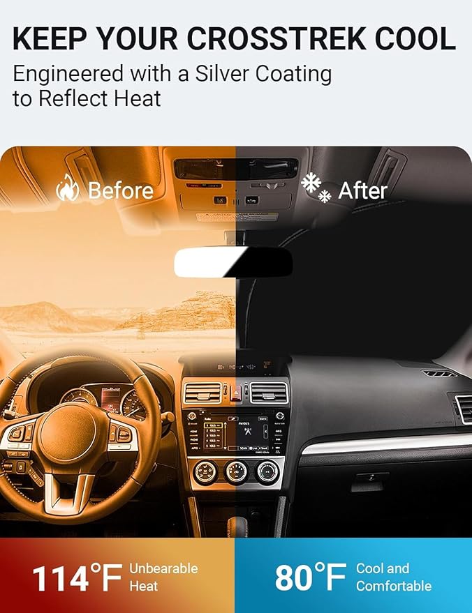 Proadsy 2026 Upgrade Front Windshield Sun Shade Foldable Sunshade Protector Sun - Image 2