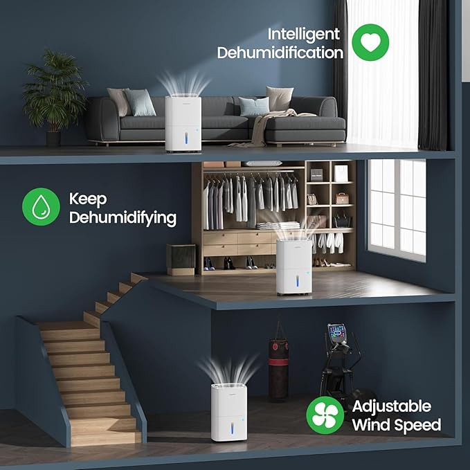 Waykar Max 80 Pint/D Energy Star Home Dehumidifier - Image 6
