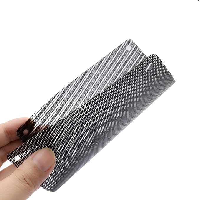 12 Pcs 140mm PVC Black PC Cooler Fan Dust Filter Dustproof Case Cover Computer - Image 4