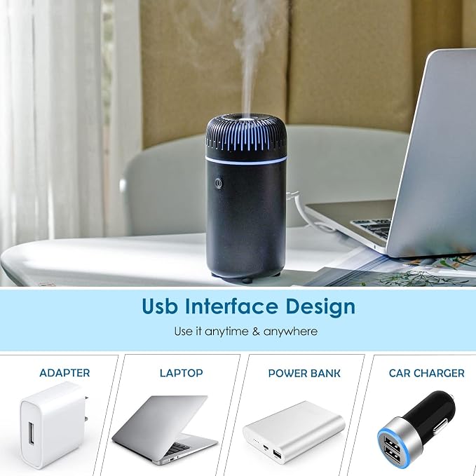 Car Diffuser Humidifier USB Aromatherapy Essential Oil Air Freshener USB Cool - Image 4