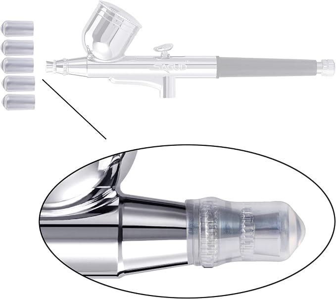19 Piece Airbrush Cleaning Kit, Glass Airbrush Cleaning Pot - Image 7