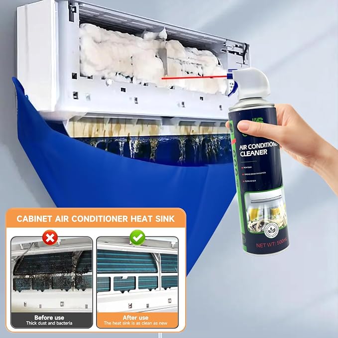 Mini Split Cleaning Kit for Air Conditioner, 2 Bottles of air Conditioner - Image 2