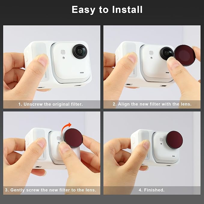 Haoge Star Filter for Insta360 GO Ultra, 6 Points Starlight Twinkle Starburst - Image 6