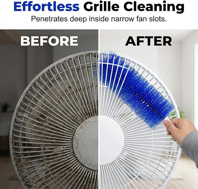 Bendable Microfiber Head, Reusable Dust Remover 2 Pcs 2026 New Fan Cleaner Brush - Image 4