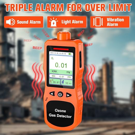Portable Ozone Detector, 0-100 PPM Ozone Gas Monitor - Image 4