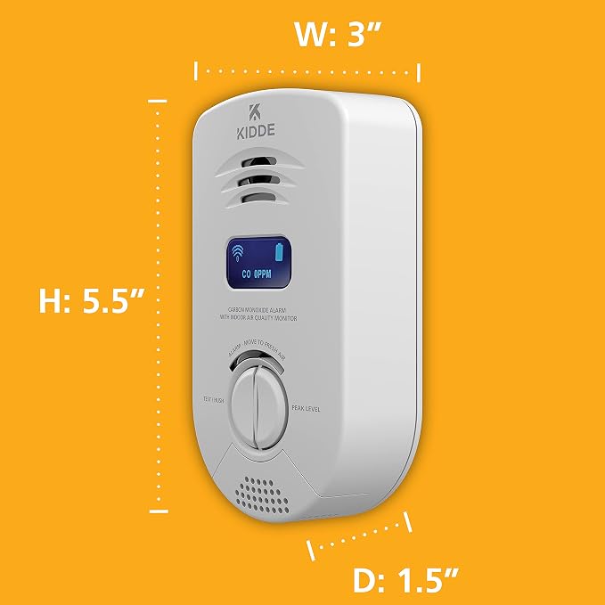 Kidde Smart Carbon Monoxide Detector & Indoor Air Quality Monitor, Alexa - Image 11