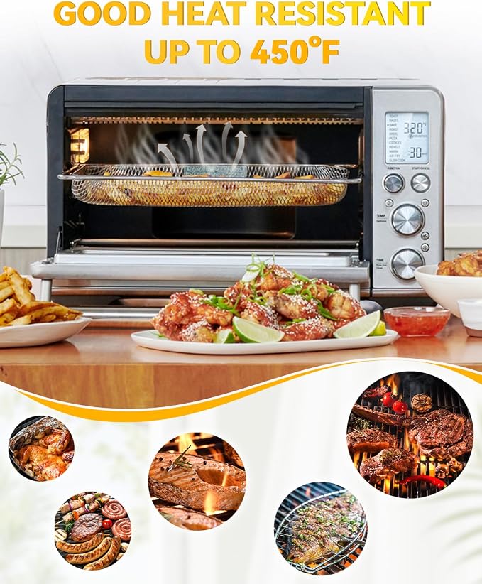 Smart Oven Air Fryer Mesh Basket 1-Piece Compatible - Image 4
