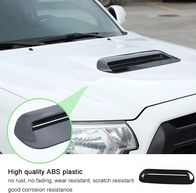 Air Flow Intake Cover, Car Decorative Air Flow Intake Scoop Bonnet Vent Hood - Image 5