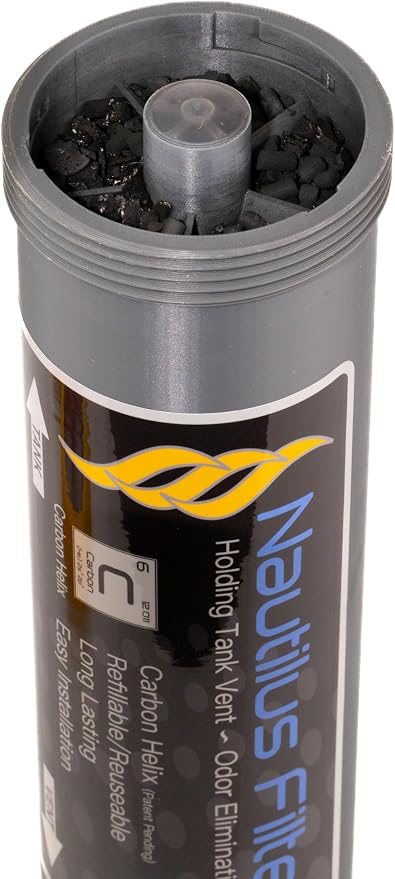 Nautilus Filter™ Holding Tank Vent Odor Elimination Filter, Refillable Carbon - Image 8