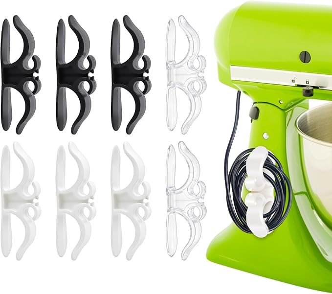 8PCS Cord Organizer for Appliances, Adhesive Stick-On Wire Wrapper for Kitchen by Unknown