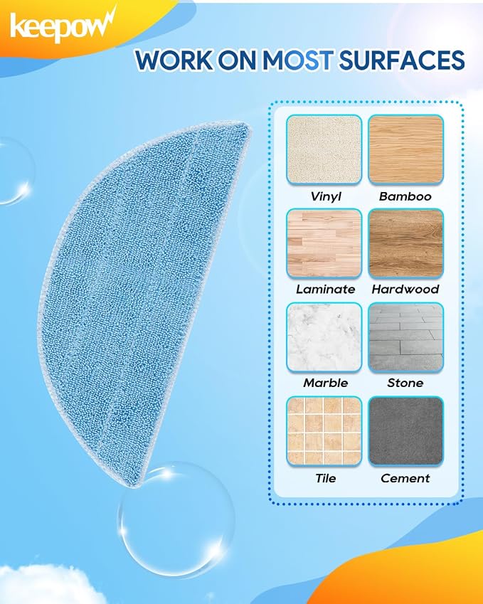 KEEPOW Vacuum Mop Replacement Pads Compatible - Image 6