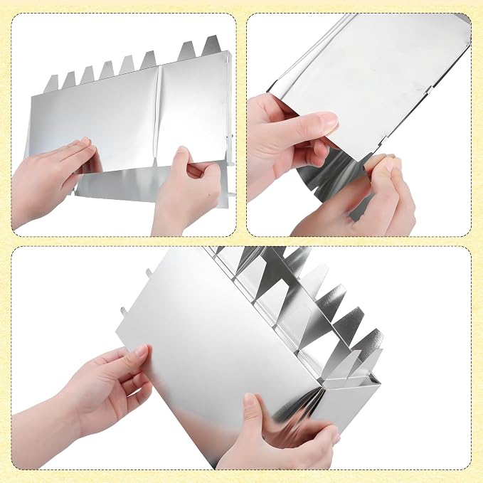 MorningRo 1 Pcs HVAC Metal Register Collar 4" x 10" x 6" Deep Installation Tabs - Image 6