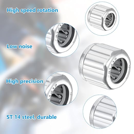 4 Pieces Needle Roller Bearings, One Way Bearing, 8mm Needle Bearings Bore 14mm - Image 4