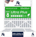MervKing 20x20x4 Air Filter Actual Size: 19.88" x 19.88" x 4.31" MERV 8 MPR by MervKing