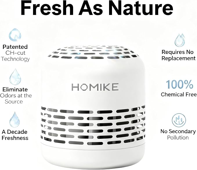 HOMIKE Refrigerator Deodorizer, Odor Eliminator, Last up to 10 Years - Image 3