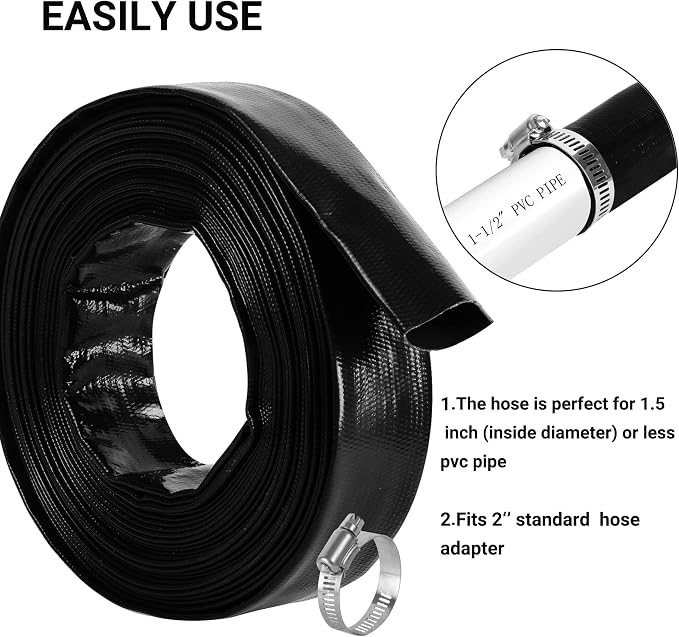 2" x 100 FT Pool Backwash Hose, - Image 5