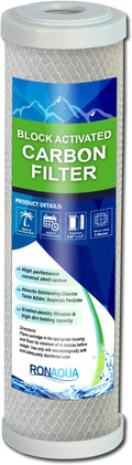 Block Activated Carbon Coconut Shell Water Filter Cartridge 5 Micron by Ronaqua